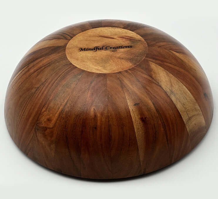 Hand Carved Acacia Bowls – Food Safe Wooden Bowls showcasing a unique, beautifully finished design.