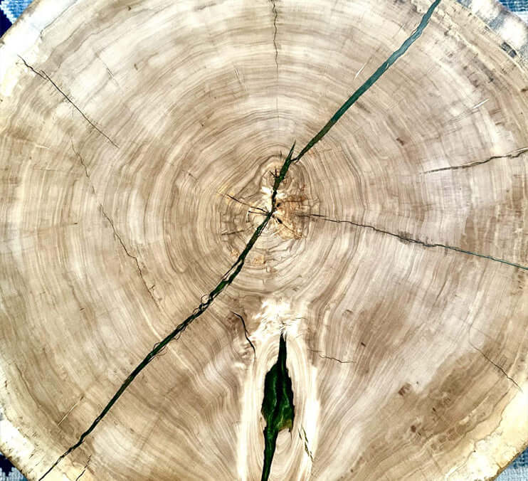 Live Edge Cottonwood Coffee Table — Handmade, 36×36 in. | Rubio Monocoat Finish by Mindful Creations Woodworking