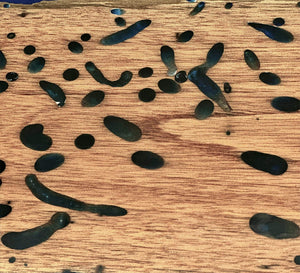 Live Edge Epoxy Tray, Ocean Blue by Mindful Creations Woodworking