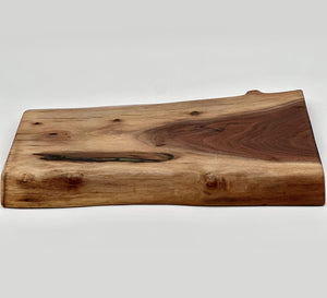 Live Edge Walnut Charcuterie Board 17.25x11.25x1.25 Inches made from beautiful walnut wood.