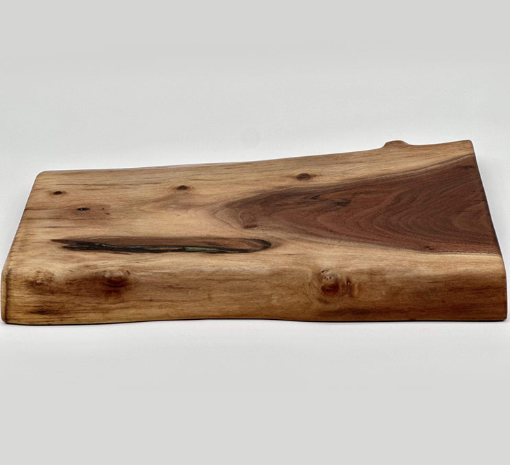 Live Edge Walnut Charcuterie Board 17.25x11.25x1.25 Inches by Mindful Creations Woodworking