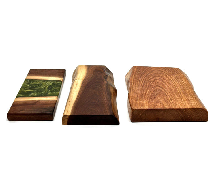 Mesquite Live Edge Charcuterie Board 11x8.5x1.75 Inches by Mindful Creations Woodworking