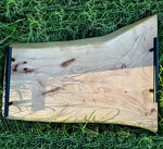 Pecan Live Edge Charcuterie Board/ Tray by Mindful Creations Woodworking