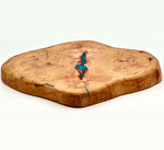Pecan Live Edge Charcuterie Board/lazy Susan, 17x14x1.5 by Mindful Creations Woodworking