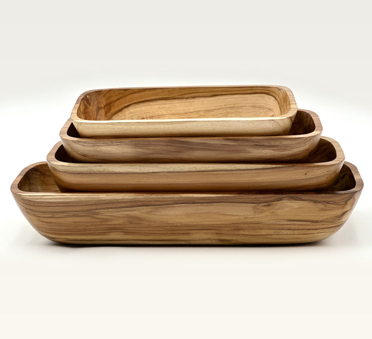 Teak Wood Bowls, Various Sizes by Mindful Creations Woodworking