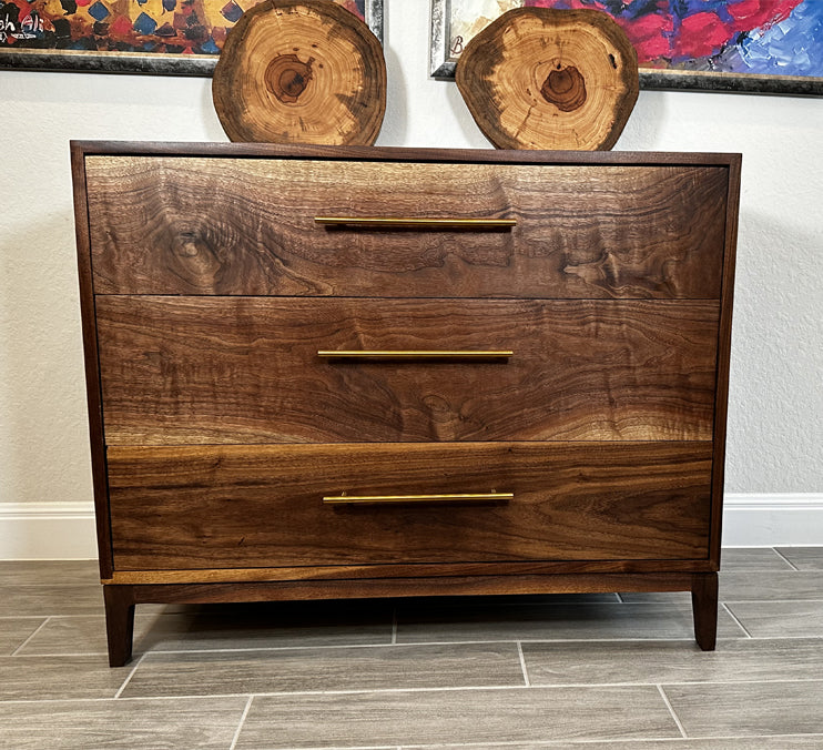 Pecan Live Edge Lazy Susan / Turntable With Food Safe Finishing 17 Inches by Mindful Creations Woodworking