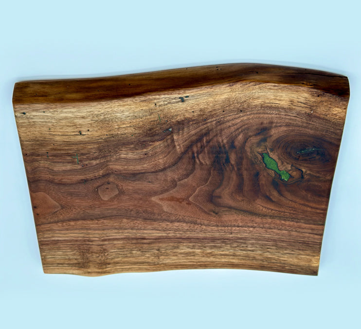 Walnut Live Edge Charcutrie Board 13x6.5x1.25 Inches by Mindful Creations Woodworking