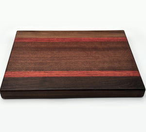 Walnut, Paduk, Maple, Pecan, Zebra wood Cutting Boards, Various sizes by Mindful Creations Woodworking