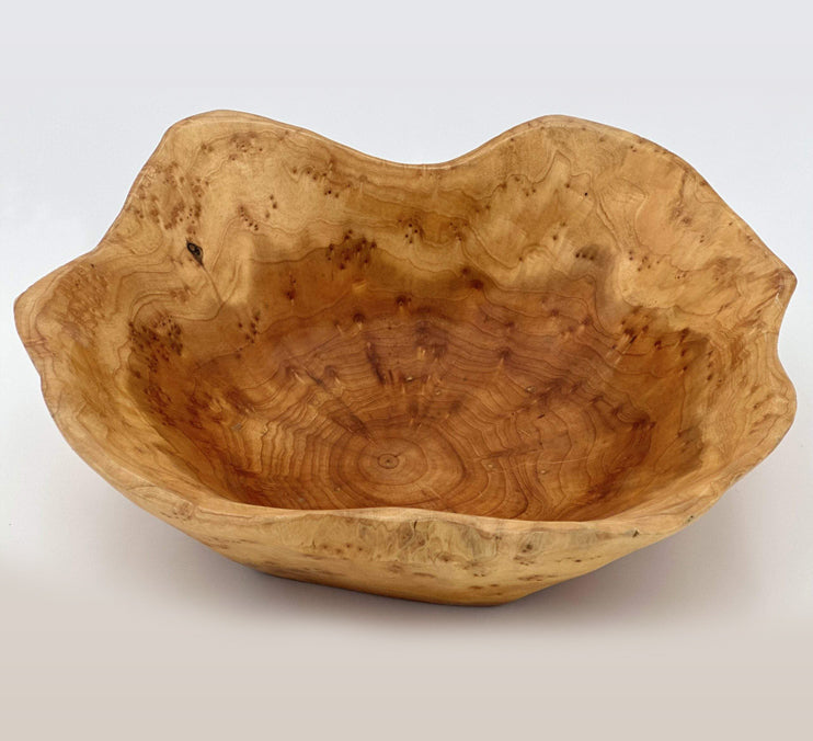 Cedar Live Edge Hand-carved Bowls, Various Sizes by Mindful Creations Woodworking