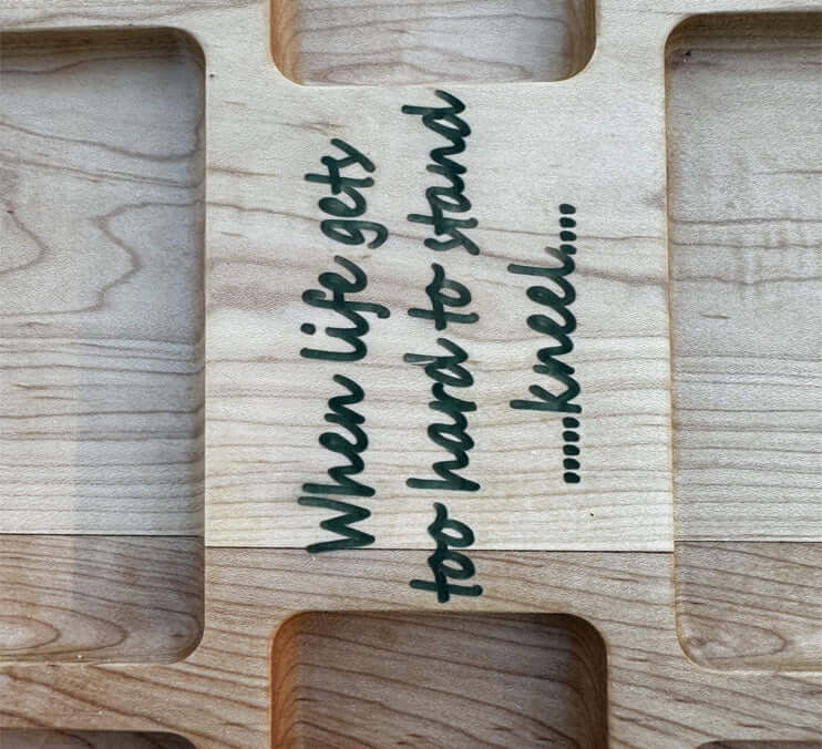 handcrafted from natural hardwood in Texas by Mindful Creations Woodworking