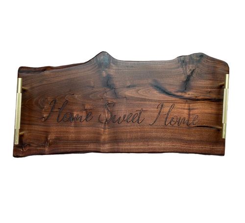 Walnut Serving Board 18x12x1 Inch by Mindful Creations Woodworking