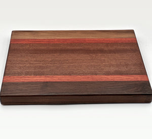 Walnut, Paduk, Maple, Pecan, Zebra wood Cutting Boards, Various sizes by Mindful Creations Woodworking
