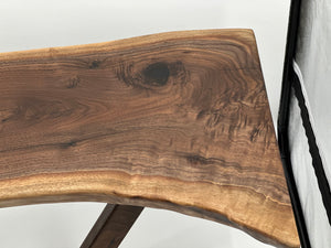 Nakashima Inspired Black Walnut Live Edge Coffee Table by Mindful Creations Woodworking